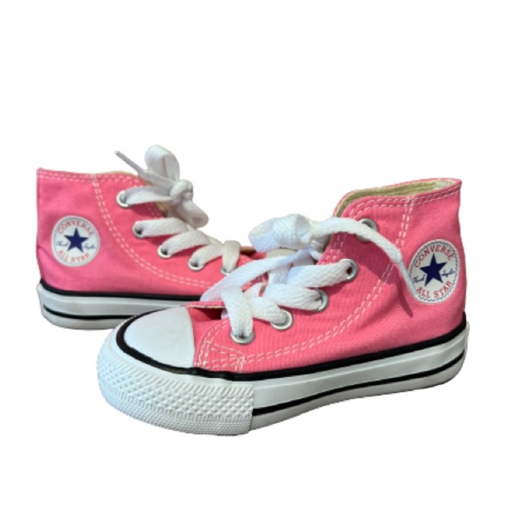 CONVERSE Chuck Taylor All Star PINK High Top Sneaker, Pink, 5 Toddler